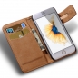 POEGO Luxus Klapphülle Schwarz für iPhone 5, 5S & SE