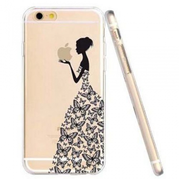 Silikonhülle Transparent mit Motiv Frau / Liebe für iPhone 7