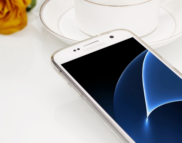 Silikonhülle Transparent mit Motiv Auge für Samsung Galaxy S6